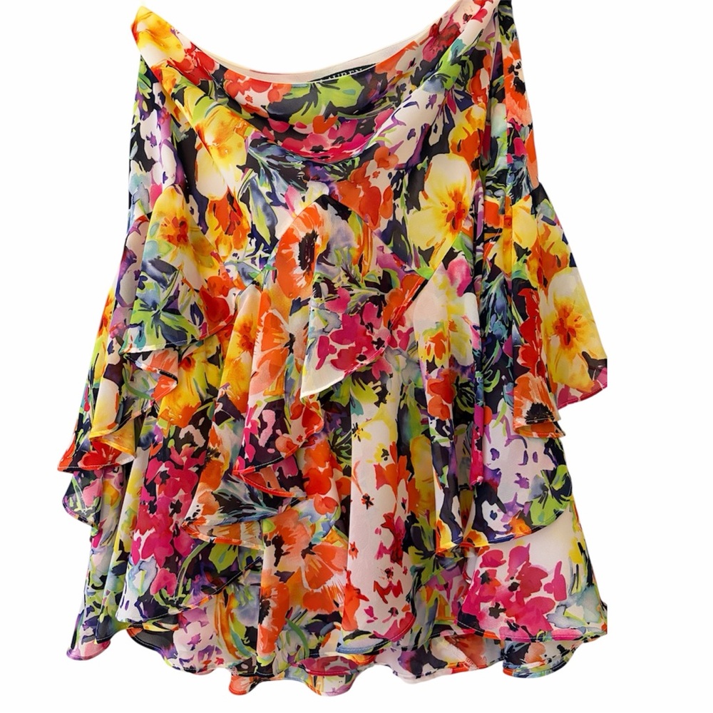 NWT Ralph Lauren Multicolor Skirt 14 Petite